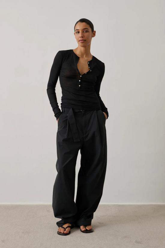 26SS 쉐르 긴팔 티셔츠 TSH0609 NOI01 Black - SOEUR