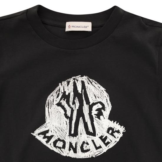 26SS [키즈] 몽클레어 티셔츠 L19548C00015 BLACK - MONCLER