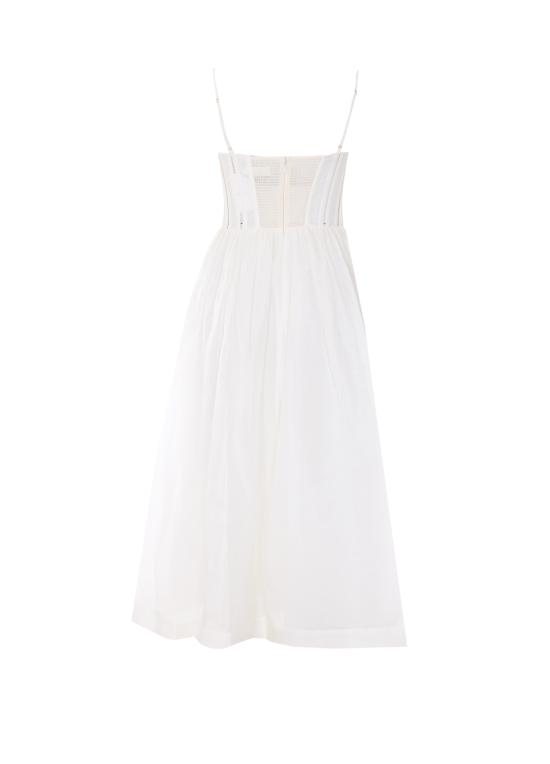 26SS 짐머만 미디 원피스 8178DS261 IVO White - ZIMMERMANN