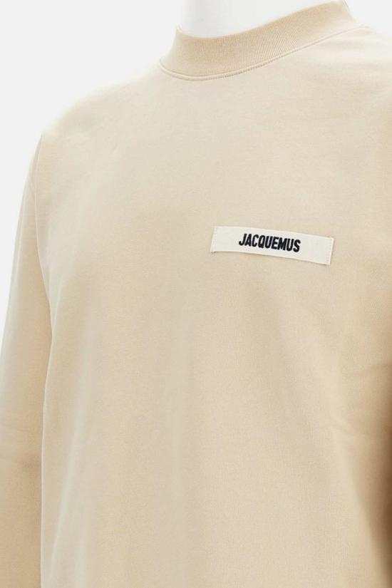  자크뮈스 긴팔 티셔츠 크루넥 스웨트셔츠 블랙 - JACQUEMUS