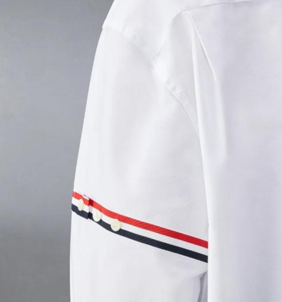 26SS 톰브라운 RWB 스트라이프 디테일 셔츠 FLL079E F0313 100 WHITE DOM - THOM BROWNE