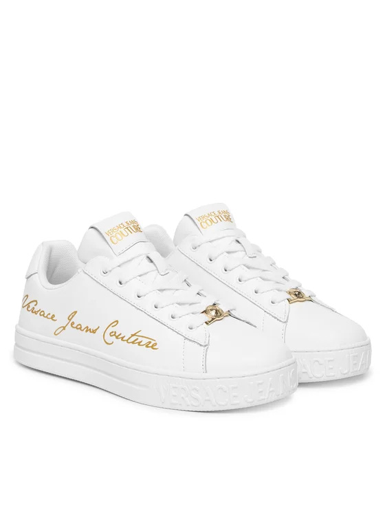 26SS 베르사체 스니커즈 80VA3SKL ZPB77 G03 WHITE GOLD DOM - VERSACE