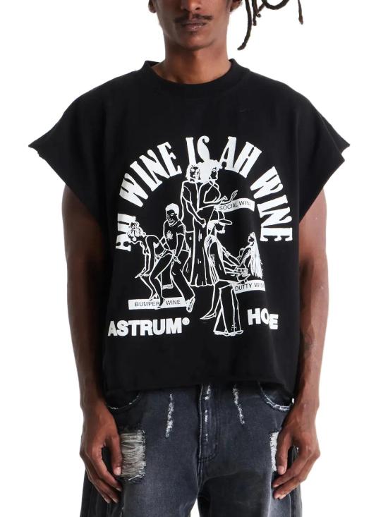 26SS ASTRUM 민소매 티셔츠 AH SS26 TE08 BLK