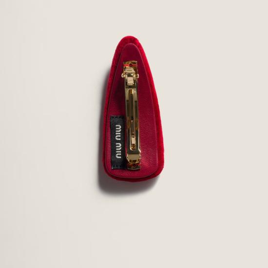 26FW 미우미우 헤어 액세서리 5IF092068F0011 Red - MIU MIU