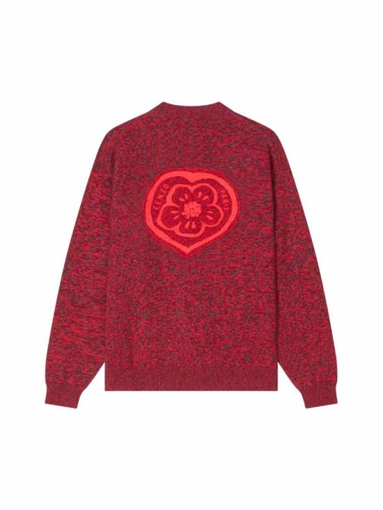 26SS 겐조 스웨터 FG55CA7873LN 22 COTTON WOOL CHERRY - KENZO