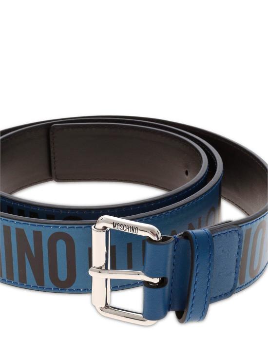26SS 모스키노 가죽 벨트 A8022 8010 blu BLU - MOSCHINO