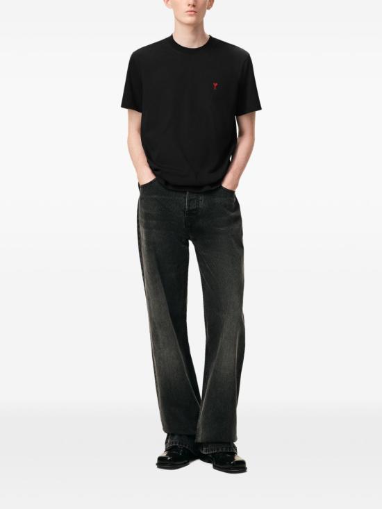 26SS 아미 반팔 티셔츠 BFUTS035724W 001 Black - AMI