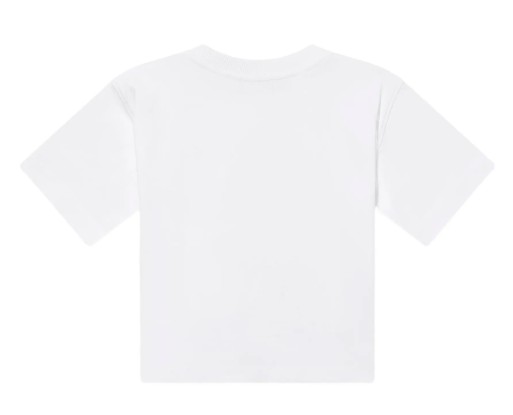 26SS [키즈] 모스키노 티셔츠 HUM05MLAA01 10101 White - MOSCHINO