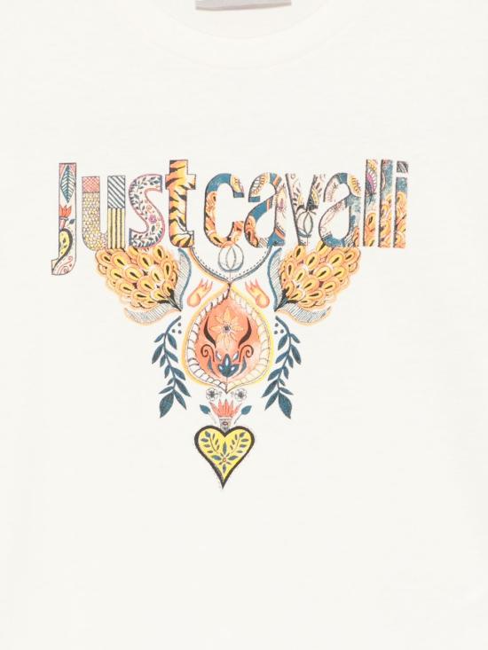 26SS [키즈] 저스트까발리 티셔츠 JGP26114TSLS PRISTINE Beige - JUST CAVALLI