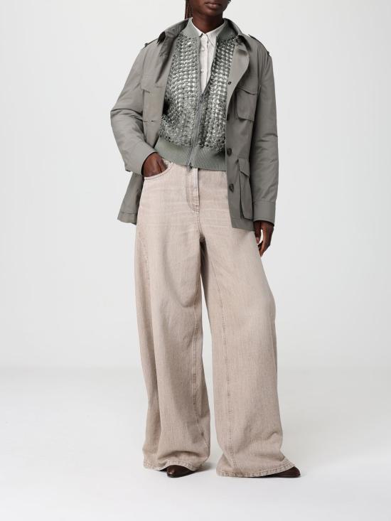 26SS 브루넬로 쿠치넬리 모닐레 테크노 코튼 경량 자켓 MR4577856 C6539 Kaki - BRUNELLO CUCINELLI