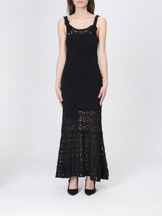 26SS 핑코 롱 원피스 106862A3B8 Z99 Black