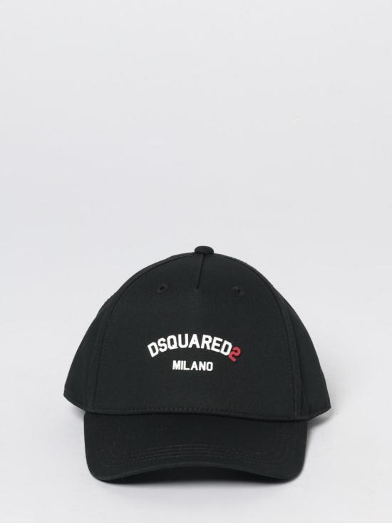 26SS [키즈] 디스퀘어드2 모자 DQ3255D00YT DQ900 Black - DSQUARED2