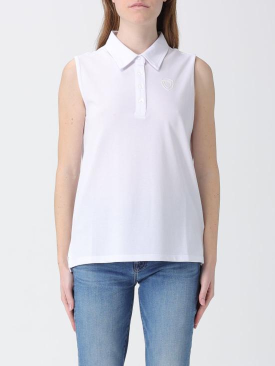 26SS 블라우어 폴로 티셔츠 26SBLDT02086 100 White