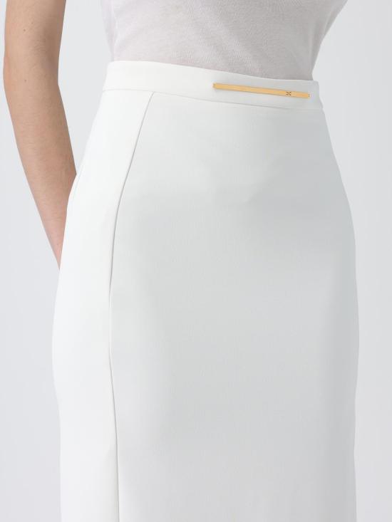 26SS 엘리자베타프랜치 미디 스커트 GO16861E2 360 Ivory - ELISABETTA FRANCHI