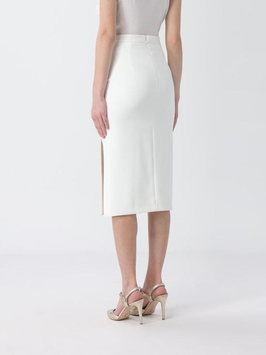 26SS 엘리자베타프랜치 미디 스커트 GO16861E2 360 Ivory - ELISABETTA FRANCHI