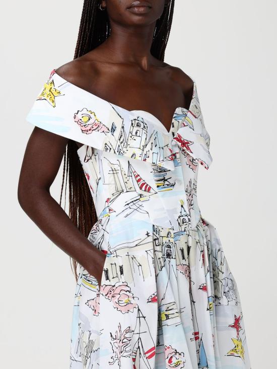 26SS 안토니오 마라스 롱 원피스 MABM367 BI7AZ White - ANTONIO MARRAS