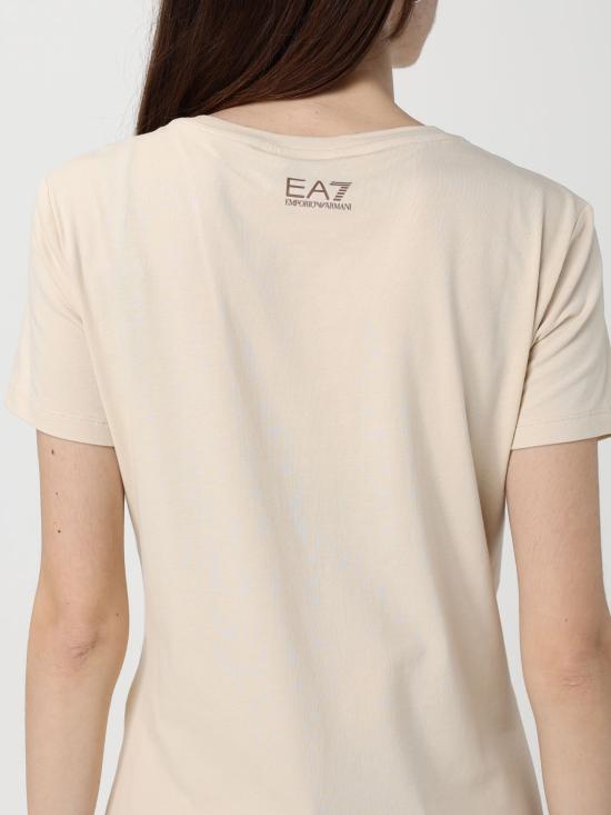 26SS 엠포리오 아르마니 반팔 티셔츠 7W001093AF10373 U1088 Beige - EMPORIO ARMANI