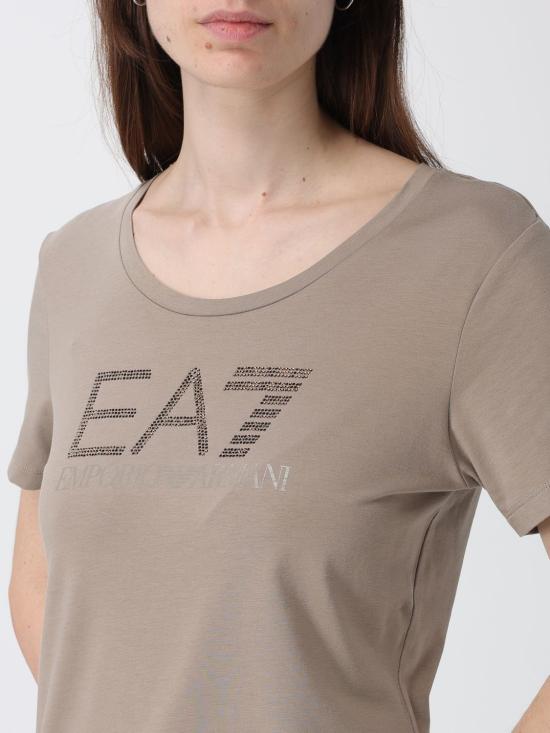26SS 엠포리오 아르마니 반팔 티셔츠 7W000536AF10373 U6167 Beige - EMPORIO ARMANI