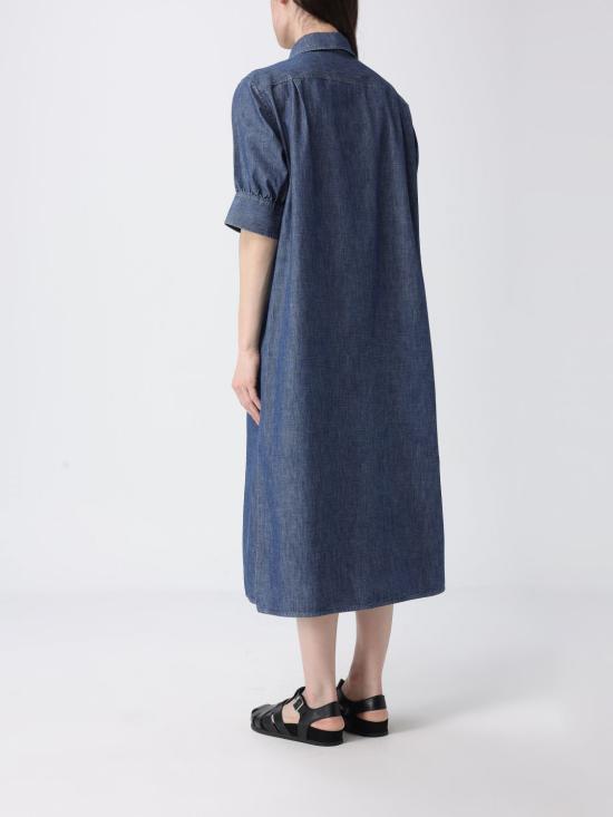 26SS 질샌더 코튼 샴브레이 셔츠 드레스 J02CT0600J45323 406 Blue - JIL SANDER