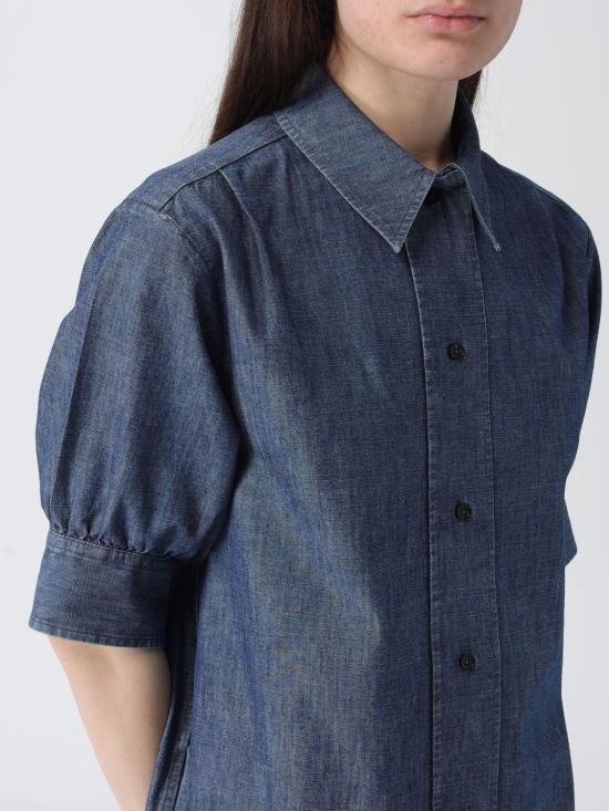 26SS 질샌더 코튼 샴브레이 셔츠 드레스 J02CT0600J45323 406 Blue - JIL SANDER