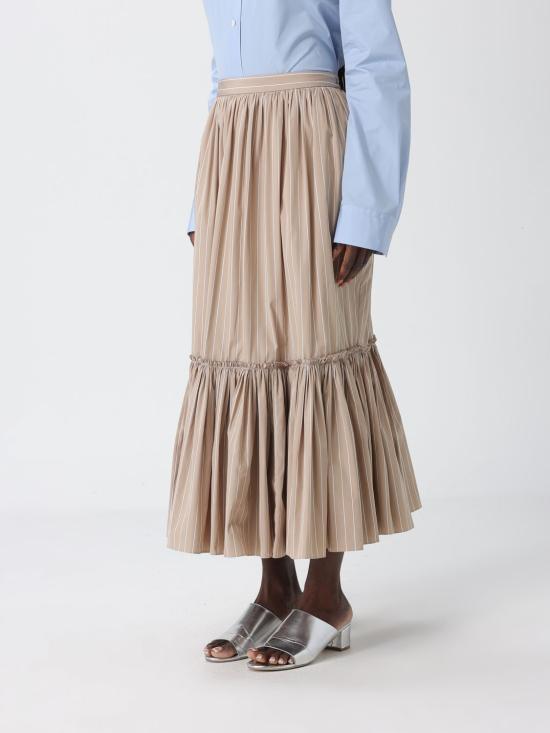 26SS 질샌더 롱 스커트 J02MA0373J45329 273 Beige - JIL SANDER