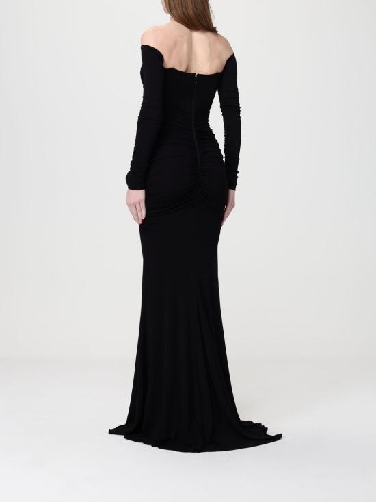 26SS 엘리자베타프랜치 롱 원피스 ABR1061E2 110 Black - ELISABETTA FRANCHI