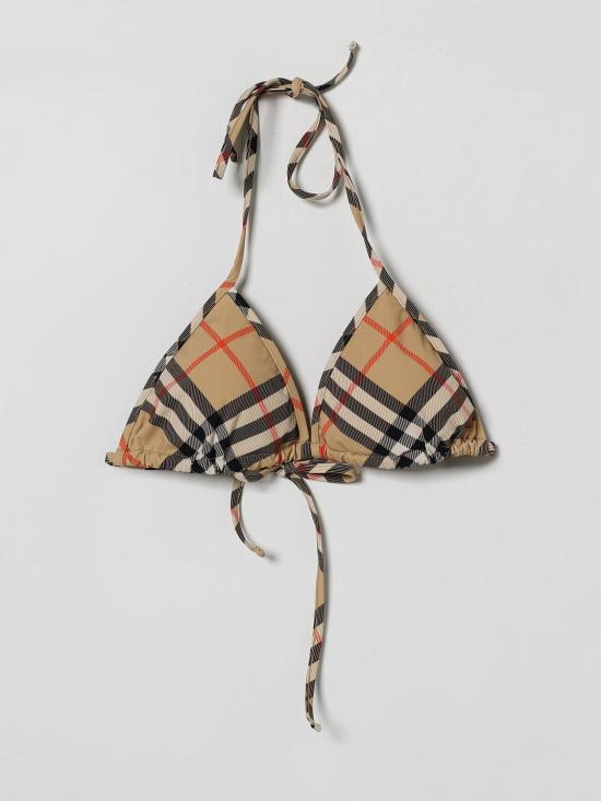 26SS 버버리 체크 비키니 탑 8122512 Nude - BURBERRY