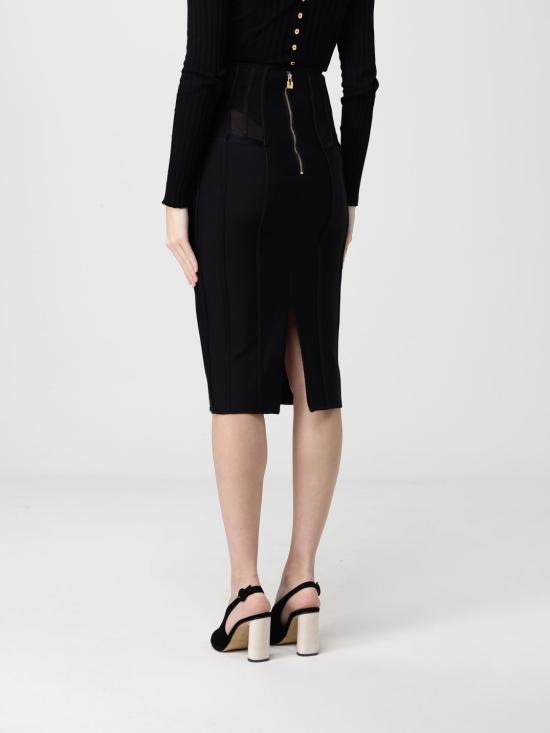 26SS 엘리자베타프랜치 미디 스커트 GO17962E2 110 Black - ELISABETTA FRANCHI