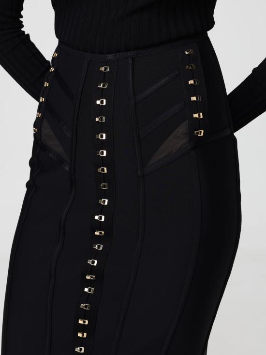 26SS 엘리자베타프랜치 미디 스커트 GO17962E2 110 Black - ELISABETTA FRANCHI