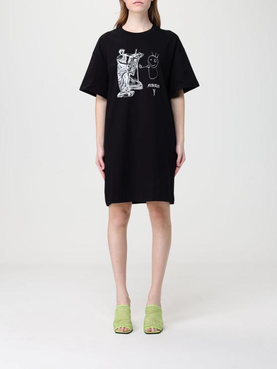 25FW 모스키노 롱 원피스 0455 8236 6555 Black