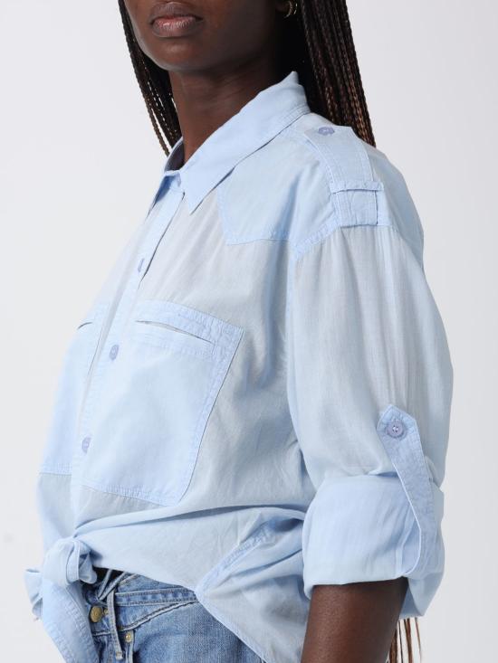 26SS 이자벨마랑에뚜왈 셔츠 CH0304FAD1I05E 30LU Blue - ISABEL MARANT ETOILE