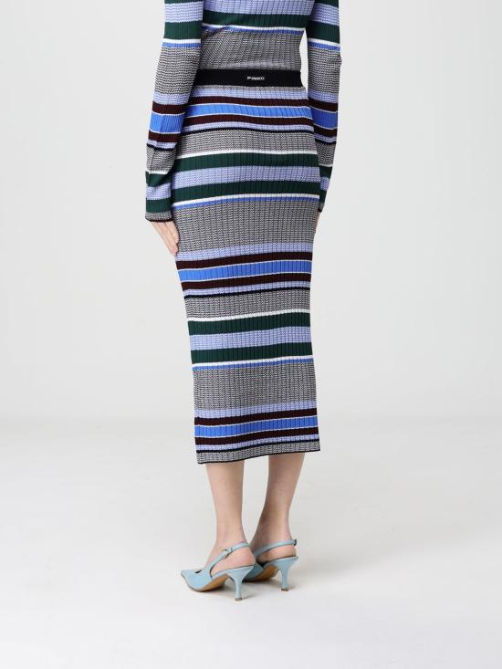 26SS 핑코 롱 스커트 106365A355 ZEA Multicolor - PINKO