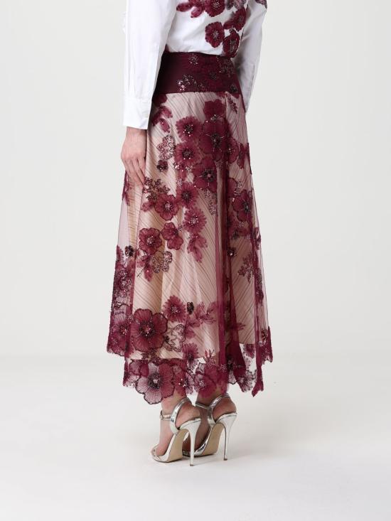 26SS 안토니오 마라스 롱 스커트 MGOM271 BX700 Burgundy - ANTONIO MARRAS