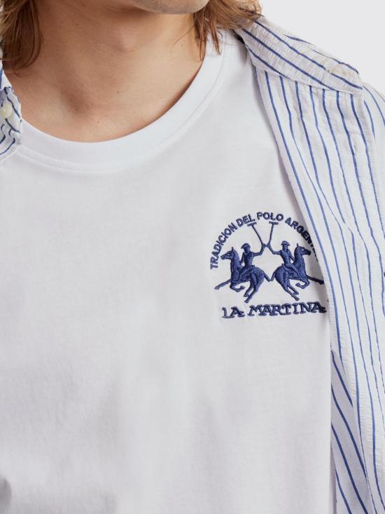 26SS 라 마티나 반팔 티셔츠 MCR009JS388 00001 White - LA MARTINA