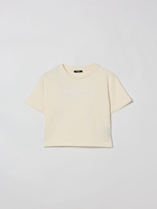 26SS [키즈] 발망 티셔츠 BY4A01Z3183 102BC Ivory