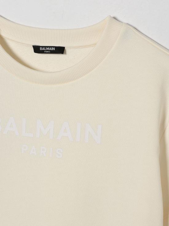 26SS [키즈] 발망 티셔츠 BY4A01Z3183 102BC Ivory - BALMAIN