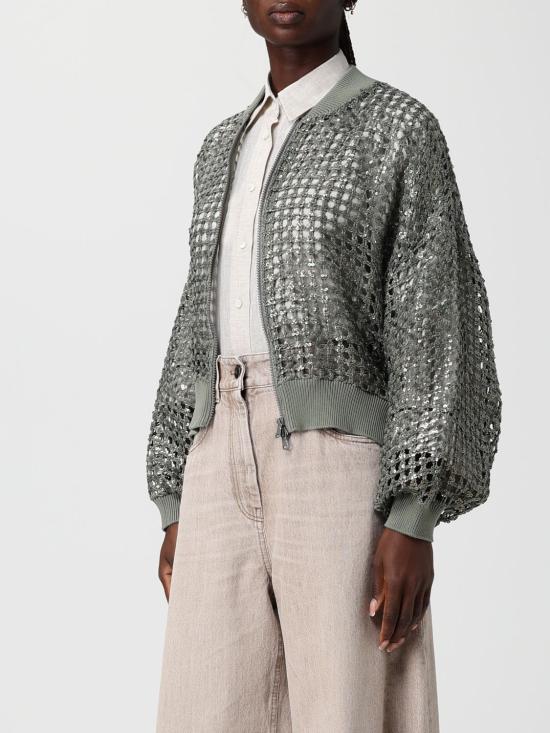 26SS 브루넬로 쿠치넬리 스웨터 MCBR11806 C3066 Green - BRUNELLO CUCINELLI