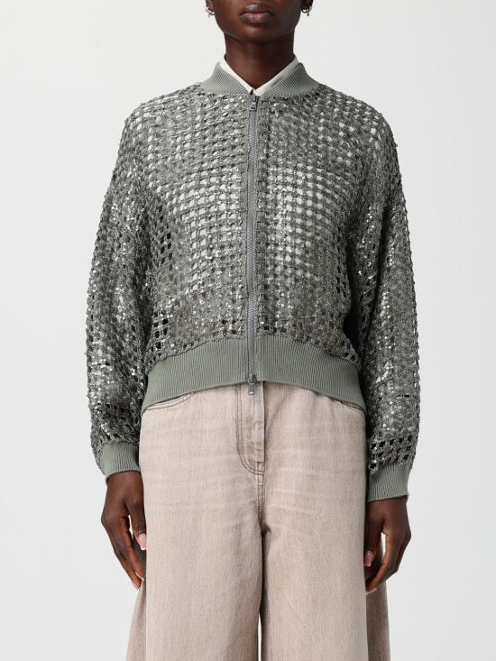 26SS 브루넬로 쿠치넬리 스웨터 MCBR11806 C3066 Green