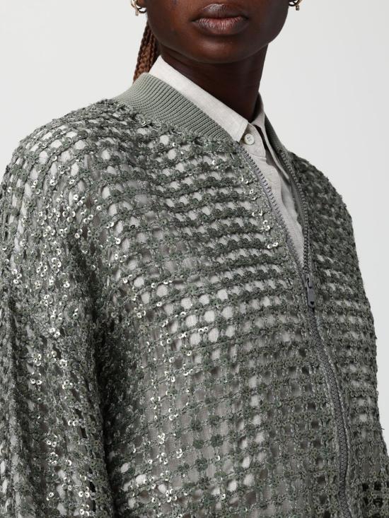 26SS 브루넬로 쿠치넬리 스웨터 MCBR11806 C3066 Green - BRUNELLO CUCINELLI