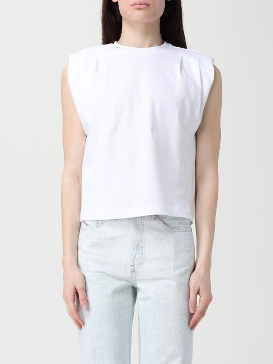 26SS 핑코 민소매 티셔츠 106720A3AR Z04 White