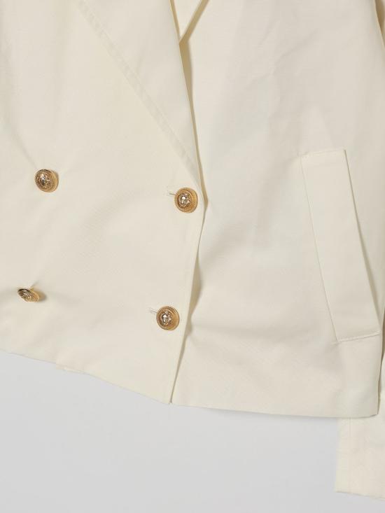 26SS [키즈] 발망 캐주얼 자켓 BY2A97G0201 102 White - BALMAIN