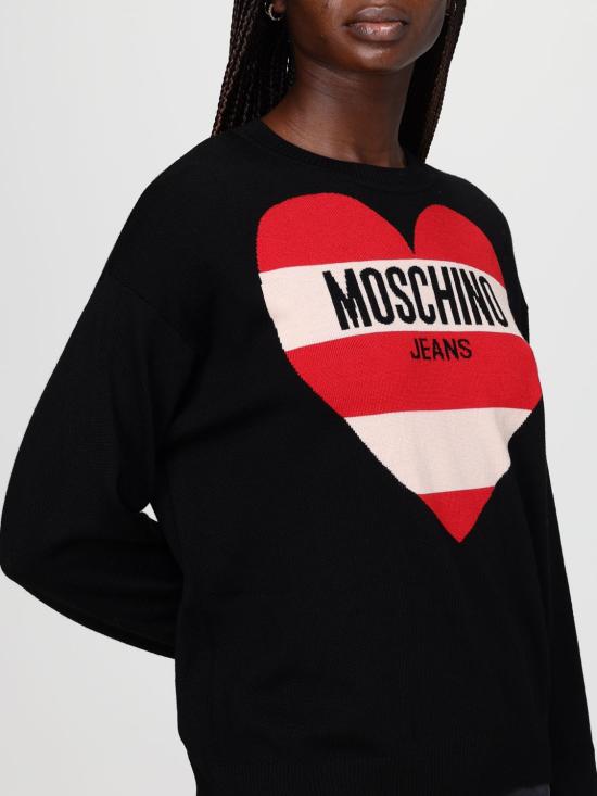 25FW 모스키노 스웨터 0938 8212 4555 Black - MOSCHINO
