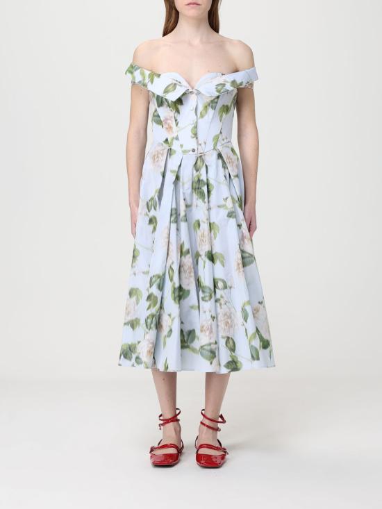 26SS 안토니오 마라스 롱 원피스 MABM358 CE7VE Gnawed Blue