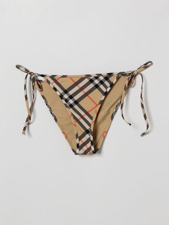 26SS 버버리 체크 비키니 브리프 8122513 Brown - BURBERRY