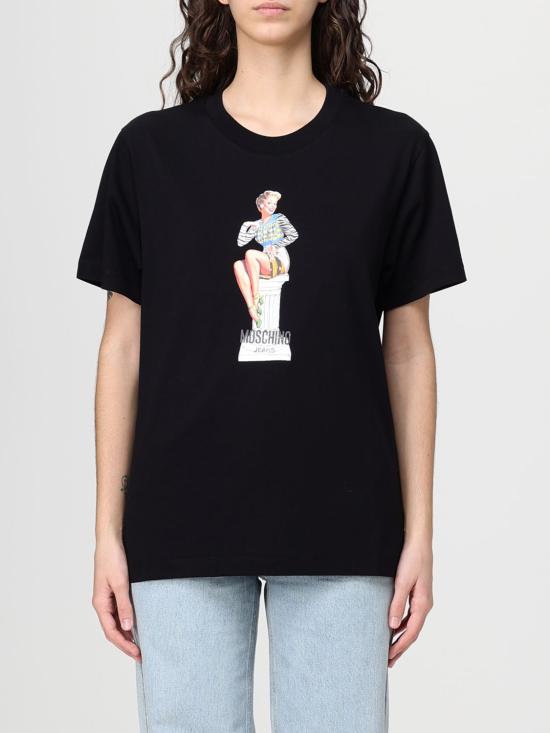 25FW 모스키노 반팔 티셔츠 0713 8236 2555 Black