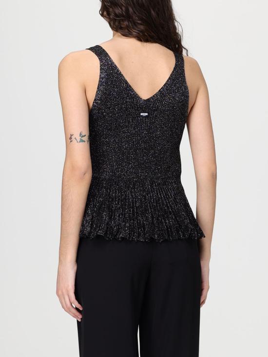 25FW 모스키노 민소매 티셔츠 0882 8205 1555 Black - MOSCHINO