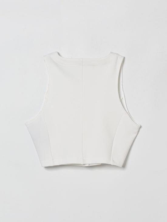 26SS [키즈] 발망 베스트 BY5A02J0371 100 White - BALMAIN