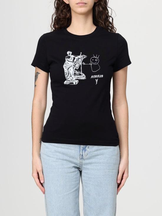 25FW 모스키노 반팔 티셔츠 0717 8236 6555 Black