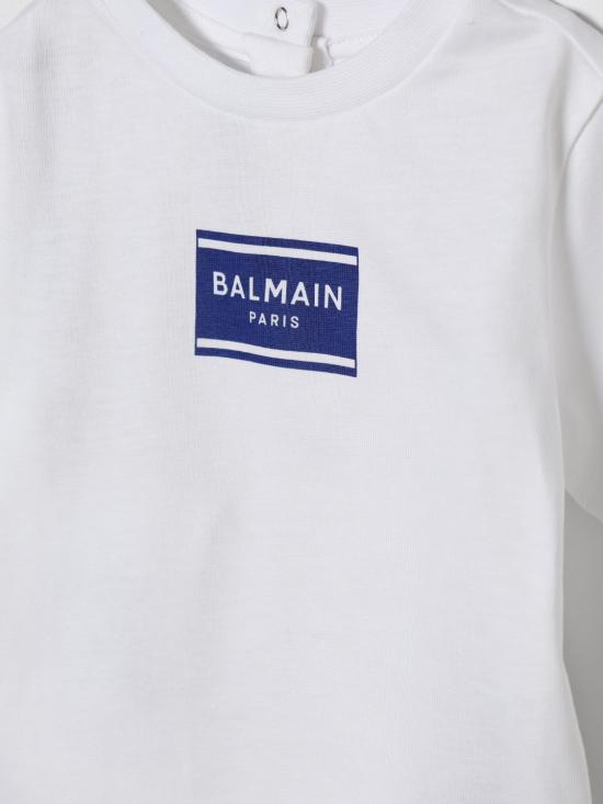 26SS [키즈] 발망 티셔츠 BY8501Z3672 100BL White - BALMAIN
