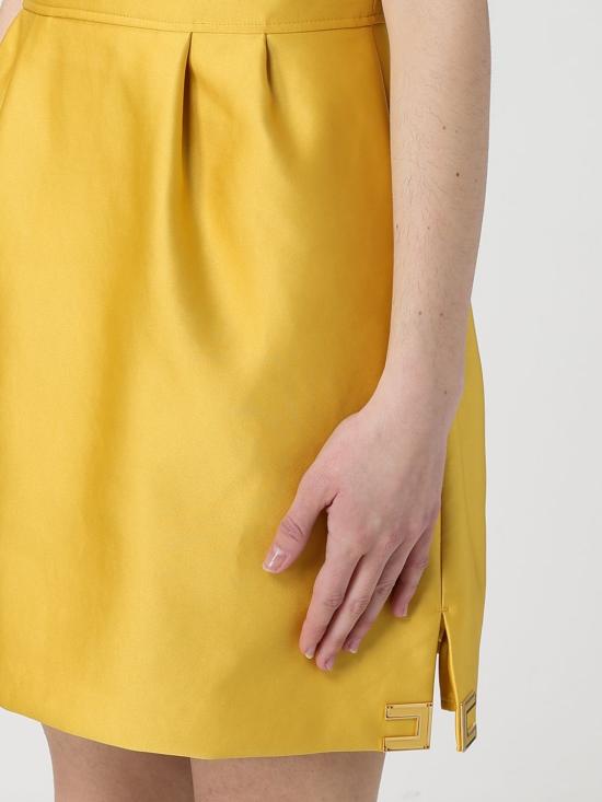 26SS 엘리자베타프랜치 롱 원피스 AB87561E2 EV4 Yellow - ELISABETTA FRANCHI